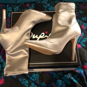 Silver boots